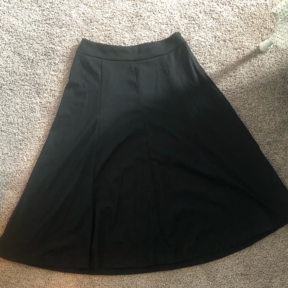 Beautiful long black A-Line skirt